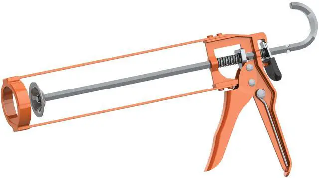 Main image of Engineering Company B1 B-Line Manual Skeleton Cartridge Caulking Gun, No Drip, 1/10 Gallon (10oz), 7:1 Drive