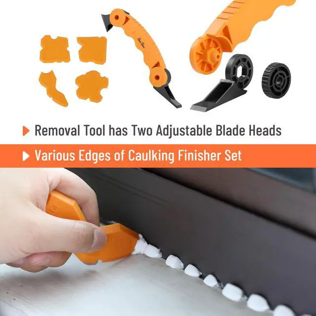 Alt view image 6 of 7 - 10:1 Thrust Ratio, 3 in 1 Caulk Gun No Drip, Caulking Tool Gun, Hand Caulking Guns, Silicone Gun, Caulking Gun Tool, No Drip Caulk Gun
