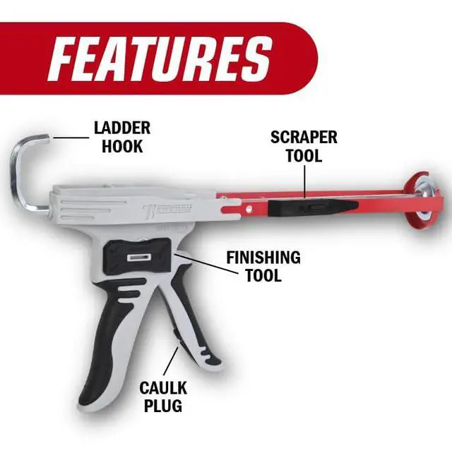 Alt view image 6 of 7 - 212-HTD Drip-Free Caulk Gun, HybridTech Series Model