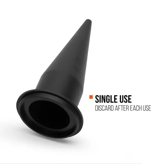 Alt view image 4 of 5 - Cone Nozzle for Sausage and Bulk Caulk Guns, 25-Pack