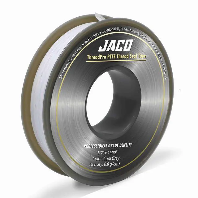 Main image of ThreadPro High-Density Thread Seal Tape - 1/2" x 125 ft. (Mega Roll) | Professional PTFE Pipe Sealant | Plumbers Tape