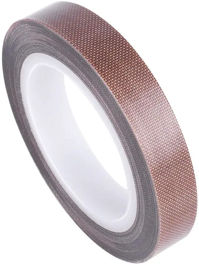 Main image of Teflon Fabric Tape, 1/2 Inch 30 Feet PTFE Tape for Vacuum Sealer Machine, Hand Impulse Sealers Insulation PTFE Coated Fiberglass Adhesive Tape Compatible with FoodSaver, Seal A Meal, Weston, Cabella