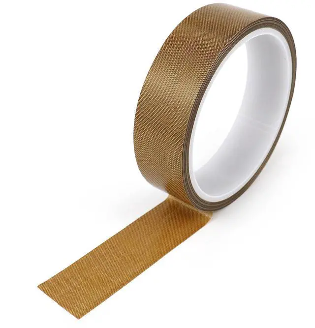 Main image of Teflone Tape PTFE Glass Cloth Coated, (1-inch x 33 Feet x 0.18mm) High Temperature Fiberglass Adhesive Tape for Vacuum Sealer Machine