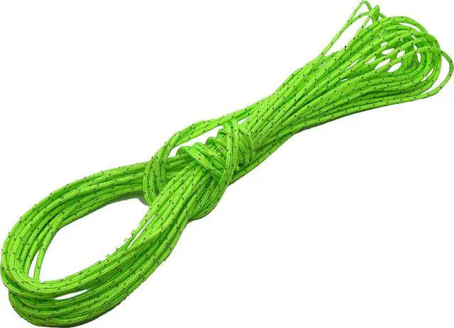 Main image of Ultra Light - 2mm Dyneema Tent Guy Guide Reflective Green Rope - 200kg Breaking Strain - Suitable for sailing, dinghy, yachting, cruising - 20 Meter