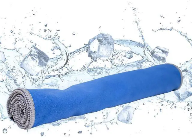Main image of Chilly Pad Pro Soft Microfiber Instant Cooling Towel, Machine Washable, Blue, 33"x10.5"