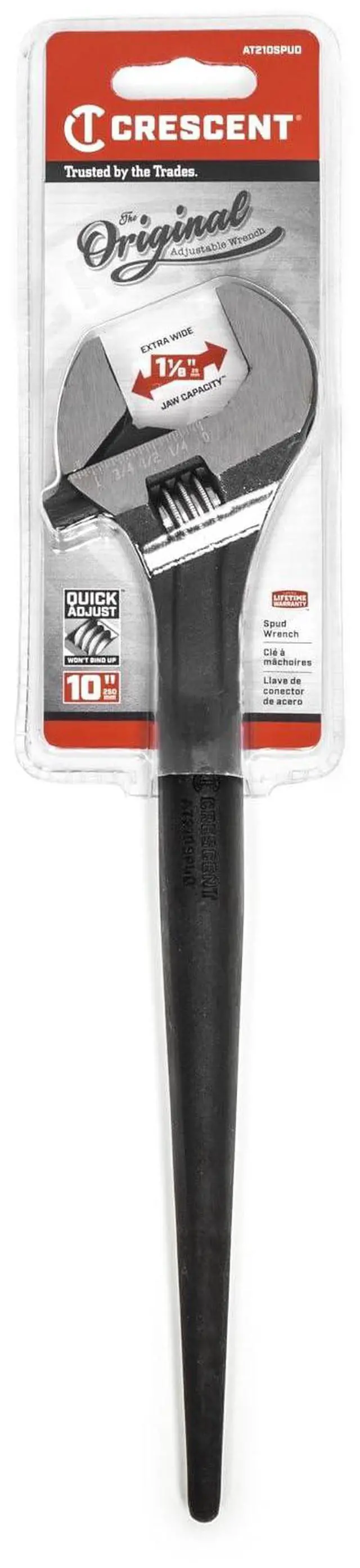 Main image of 10" Adjustable Black Oxide Construction Wrench - AT210SPUD