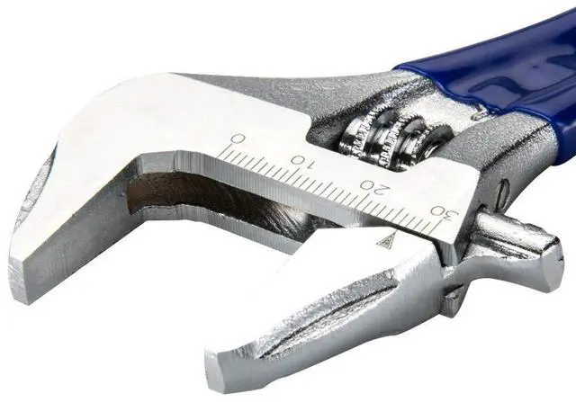 Alt view image 2 of 7 - Large Opening Adjustable Wrench Spanner with Short Handle 5''(Max Opening: 30mm/1.2 inch)