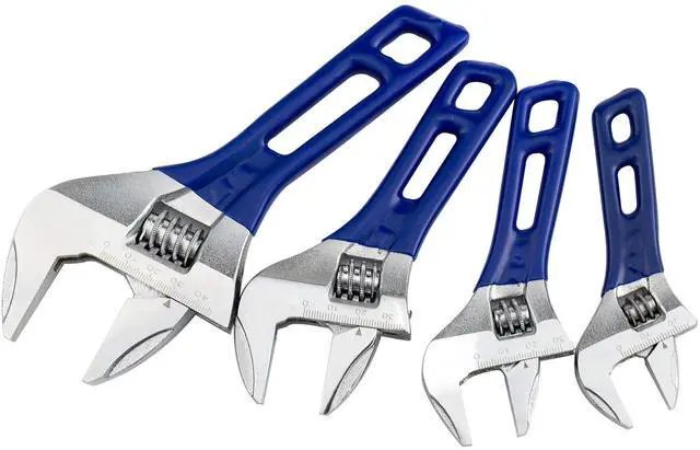 Alt view image 6 of 7 - Large Opening Adjustable Wrench Spanner with Short Handle 5''(Max Opening: 30mm/1.2 inch)