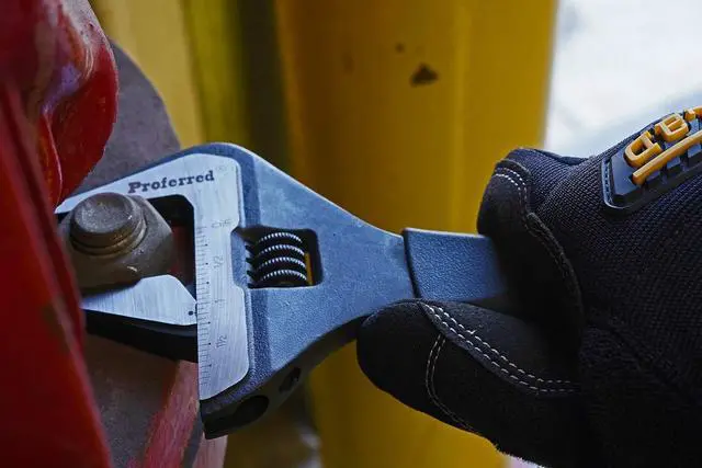 Alt view image 5 of 6 - Plumbing Adjustable Wrench, Black Phosphate Finish, 4 Available Size Options 6-inch, 8-inch, 10-inch, 12-inch - T08002