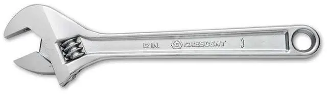 Main image of 12" Adjustable Wrench - Carded - AC212VS, Chrome