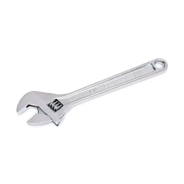 Alt view image 2 of 7 - 12" Adjustable Wrench - Carded - AC212VS, Chrome
