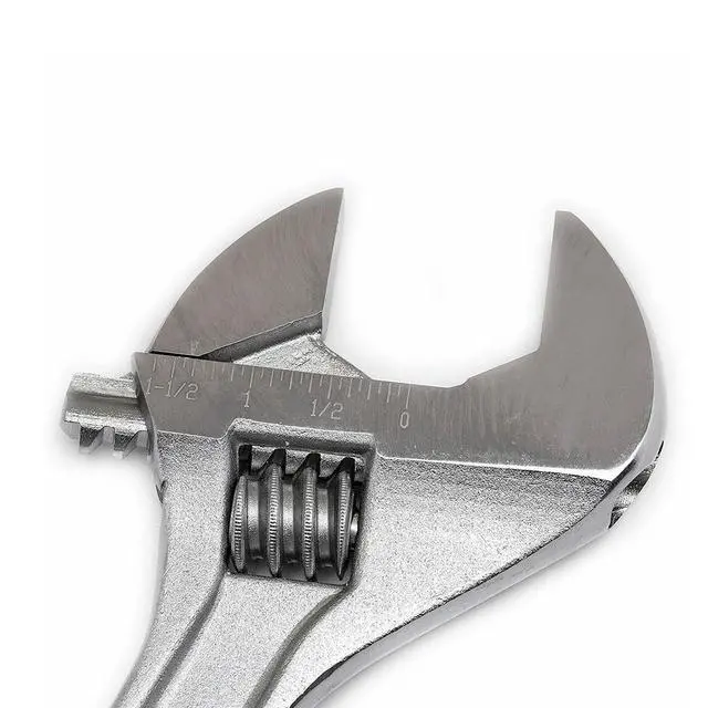 Alt view image 3 of 7 - 12" Adjustable Wrench - Carded - AC212VS, Chrome