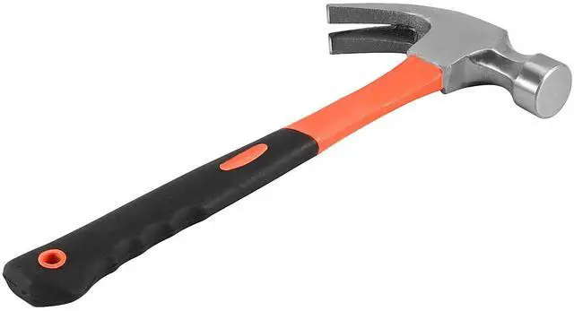 Alt view image 6 of 7 - 3 Pieces Claw Hammers, 20 oz 16 oz 8 oz Hammer Set with Fiberglass Handle & Polished Forged Steel Head for Household Repair