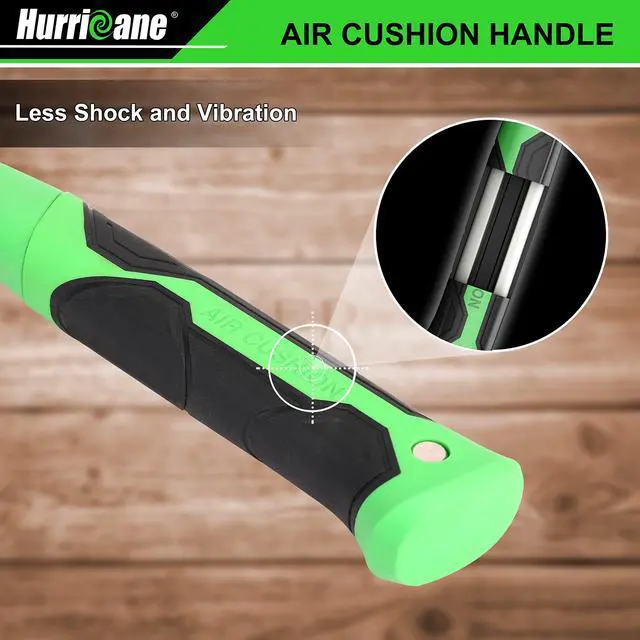 Alt view image 2 of 7 - 20 oz Claw Hammer with Magnetic Nail Holder, Straight Rip Claw Hammer with Shock-Absorbing Handle, Heavy Duty One-piece Forged Hammer