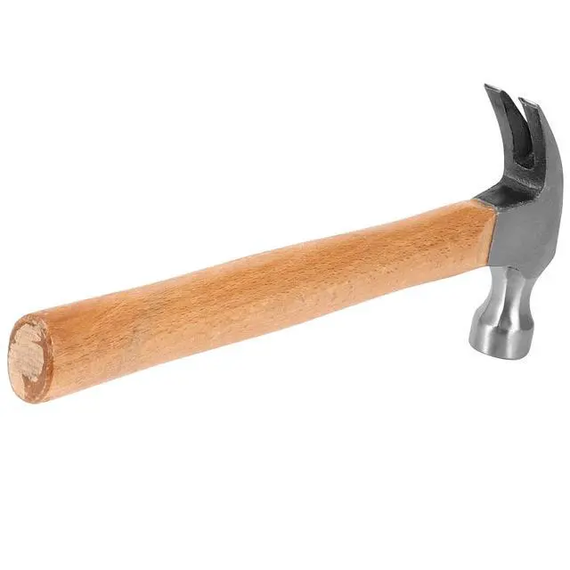 Alt view image 4 of 7 - 4 PCS 16 OZ Claw Hammer, Straight Claw Hammer, Carbon Steel Rip Claw Hammers with Wood Handle for Prying Nails, Woodworking, Repairing