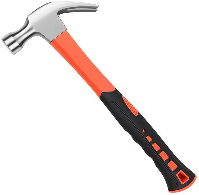 Main image of Framing Hammer Claw Camping Hammer Hammers with Smooth Face Long Handle Straight Claw Hammer 11oz for DIY Craft Industry Home Outdoor