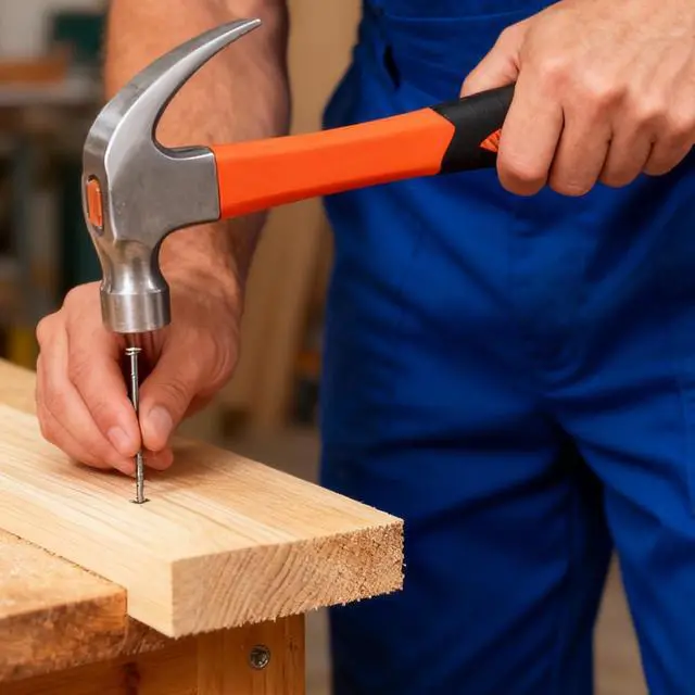 Alt view image 5 of 7 - Framing Hammer Claw Camping Hammer Hammers with Smooth Face Long Handle Straight Claw Hammer 11oz for DIY Craft Industry Home Outdoor