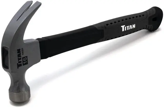 Main image of 63020 16oz Claw Hammer, Forged Steel Head, 13" Shock Absorbing Fiberglass Handle with Textured Grip
