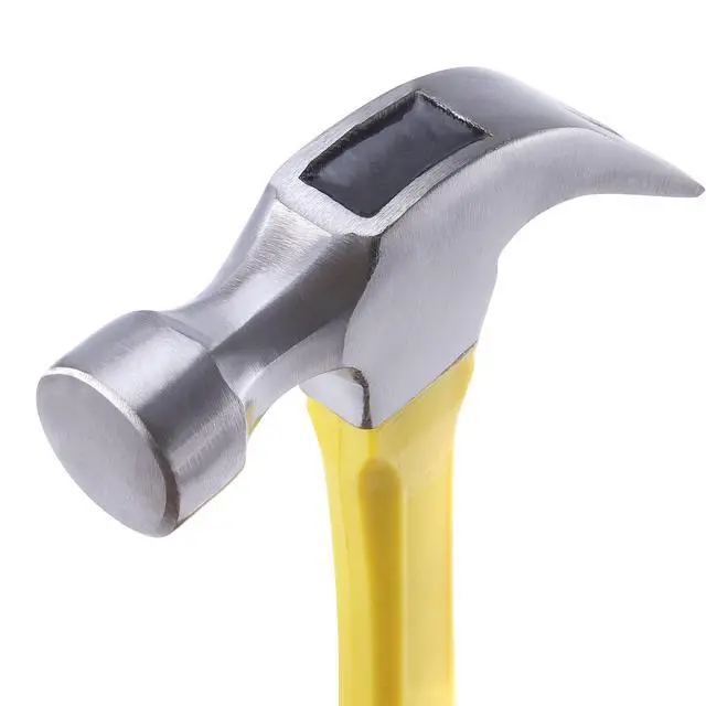 Alt view image 3 of 5 - 3 Pack 16 oz Claw Hammer, Fiber Glass Claw Hammer, One-piece Forged Steel Head & Non-Slip Handle for Household Automotive Professional Work