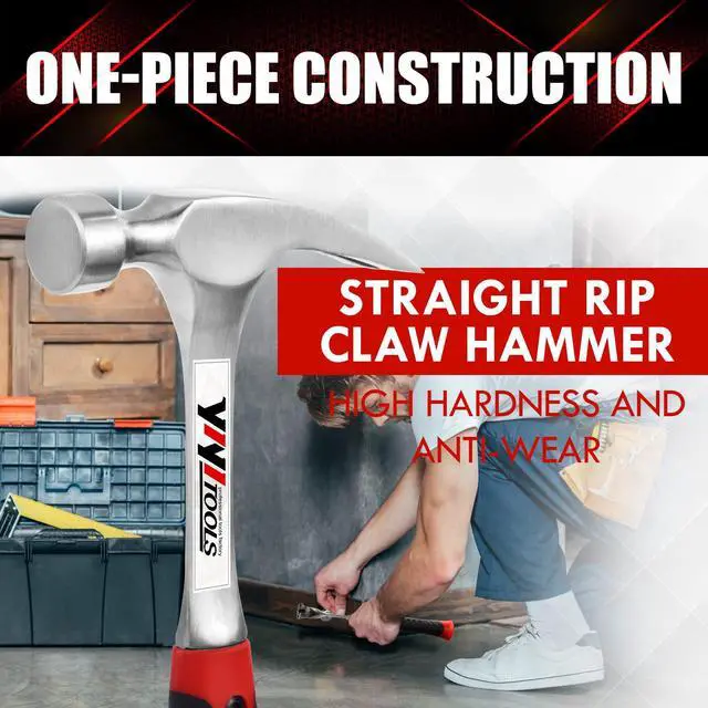 Alt view image 4 of 7 - Claw Hammer forged in one piece- 16OZ