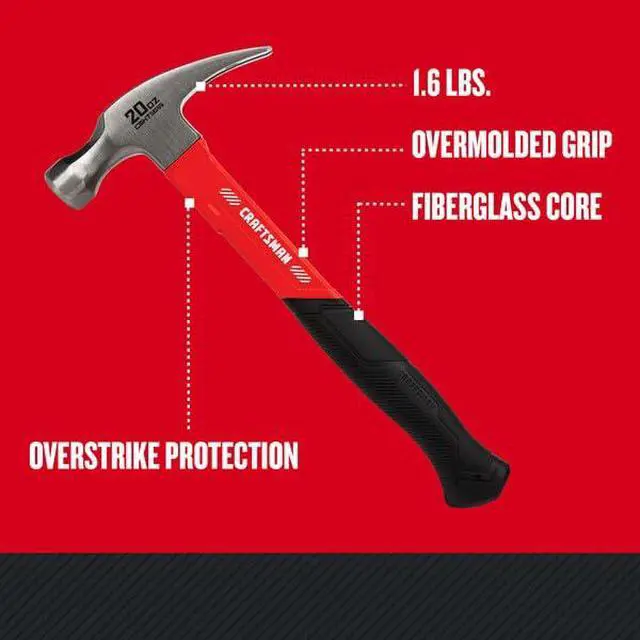 Alt view image 2 of 6 - Hammer, 20 oz Fiberglass General Purpose (CMHT51399)