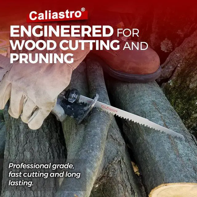 Alt view image 6 of 7 - 9-Inch Wood Pruning Saw Blades for Reciprocating/Sawzall Saws - 5 Pack - Caliastro