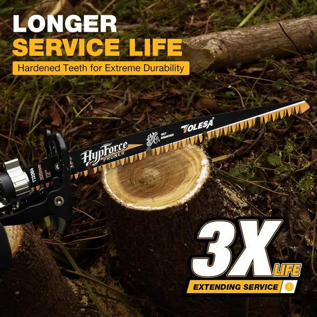 Alt view image 5 of 7 - Japanese Teeth Reciprocating Saw Blades 9 Inch, Wood Pruning Saw Blades 6TPI for Wet Wood, Triple Ground Teeth with U-Groove Design, Fast & Clean, 3PCS