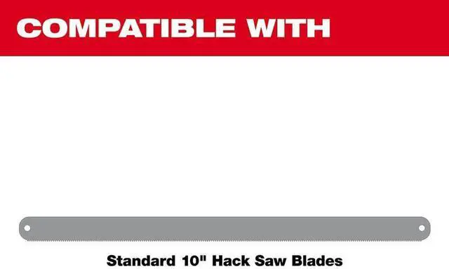 Alt view image 4 of 7 - 48-22-0012 Compact Hand Operated Hack Saw w/ Tool-Less Blade Change (10 Inch Blade Included)