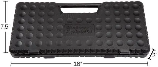 Alt view image 7 of 7 - Drive Socket Set Tool Kit with 1/4, 3/8 and 1/2 Sockets, 52-Piece | SAE and Metric Tools for Mechanics, Craftsmen, and Homeowners Home Improvement or Repairs
