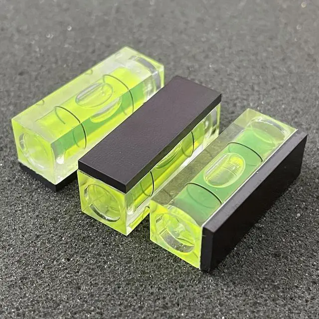 Alt view image 2 of 7 - 6Pcs Magnetic Small Bubble Level 10x10x29mm Mini Square Bubble Spirit Levels Leveling Tools