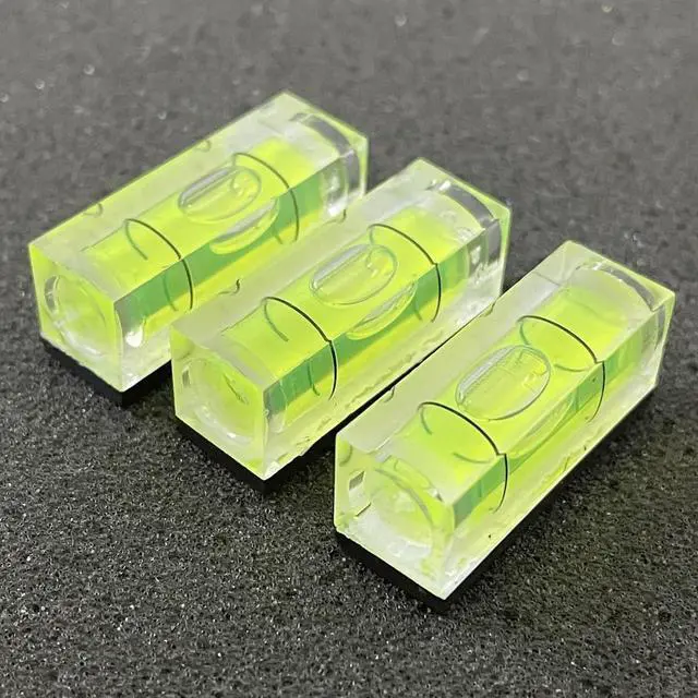 Alt view image 4 of 7 - 6Pcs Magnetic Small Bubble Level 10x10x29mm Mini Square Bubble Spirit Levels Leveling Tools