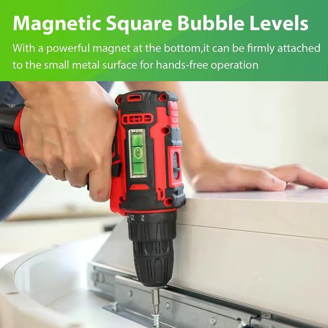 Alt view image 4 of 7 - 9Pcs Small Bubble Levels, Mini Magnetic Spirit Level Measuring Layout Tools | 6 Square + 3 Circular,for Balancing Picture Hanging, Camera, Turntable, Tripod, Frame, Drill, 10x10x29mm, 32x7mm