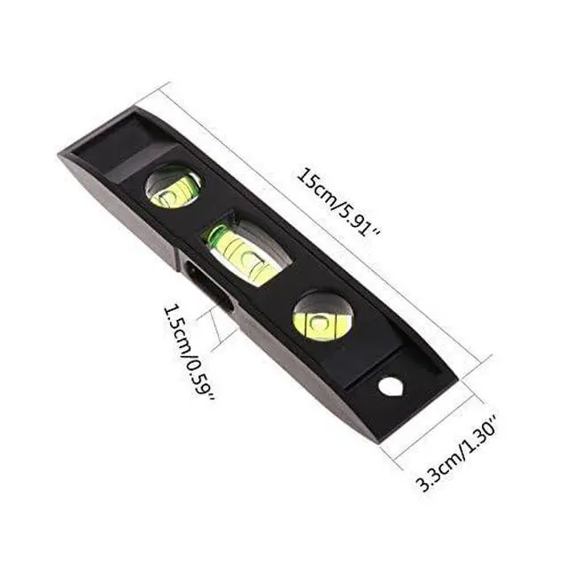 Alt view image 4 of 7 - Magnetic Torpedo Level, Spirit Level 3 Bubble Torpedo Magnetic Measuring Tool (6 inch)