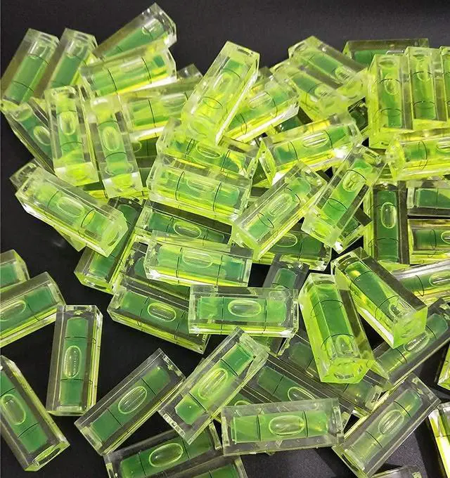 Alt view image 4 of 6 - 6Pcs Small Bubble Levels 10x10x29mm Mini Square Spirit Level Measuring Layout Tools