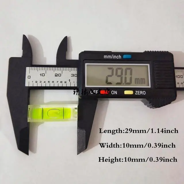 Alt view image 6 of 6 - 6Pcs Small Bubble Levels 10x10x29mm Mini Square Spirit Level Measuring Layout Tools