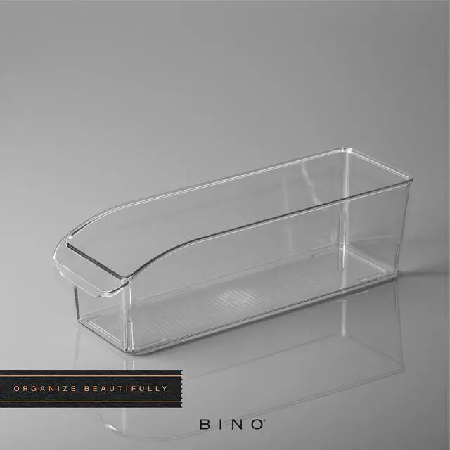 Alt view image 6 of 6 - Plastic Storage Bins, Small | THE CURVE COLLECTION | Multi-Use Organizer Bins | Storage Containers Kitchen, Pantry and Home Organization | Fridge Organizers | Pantry Organization and Storage
