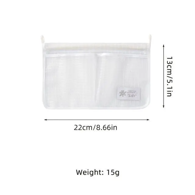 Alt view image 6 of 6 - 3PS Refrigerator Door Organizer Set, Fridge Hanging Mesh Bag for Kitchen, Household Sundries Sorting Bag, Only for Small Objects White