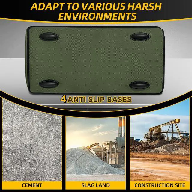 Alt view image 5 of 7 - Portable Tool Bag Heavy Duty Tool Box Organizer with Shoulder Strap,M-Green | Heavy-Duty Tool Tote With Wide Mouth Opening & Adjustable Shoulder Strap. Durable Storage Bag For Mechanics & Engineers.
