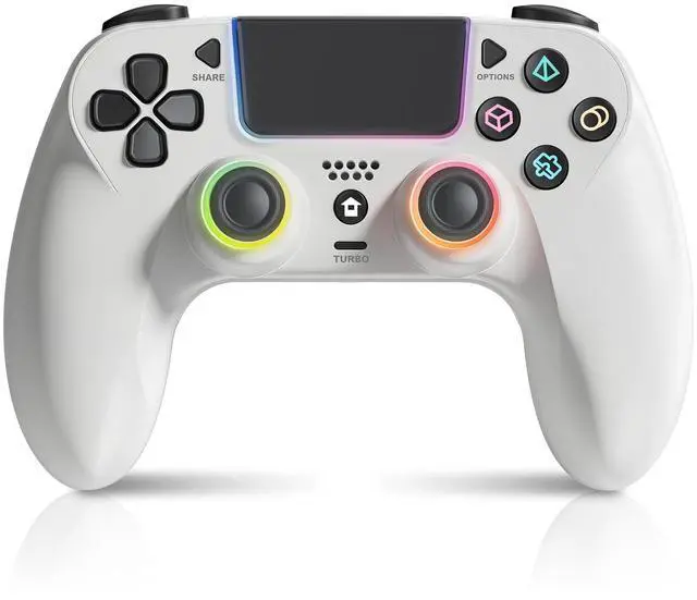 Alt view image 5 of 7 - GUOC LED Wireless Controller with Hall Effect Joystick and Trigger,4 Macron Boutton Extended Grip Controller Dual Vibration, Remap/Turbo Function