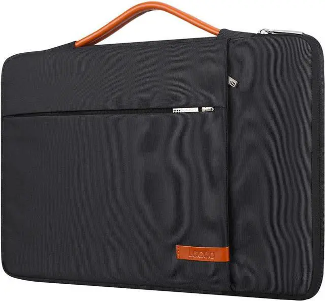 Main image of 360° Protective 15-15.6 Inch Laptop Sleeve Case for Acer HP Lenovo Dell ASUS Laptop, Acer Aspire 15, HP Pavilion 15, Dell Inspiron 15, Lenovo IdeaPad 15, ASUS ZenBook 15 Computer Bag, Black