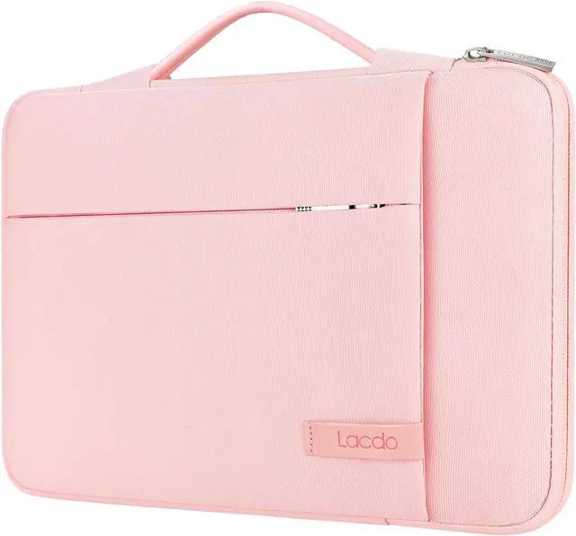 Main image of 360° Protective 15-15.6 Inch Laptop Sleeve Case for Acer HP Lenovo Dell ASUS Laptop, Acer Aspire 15, HP Pavilion 15, Dell Inspiron 15, Lenovo IdeaPad 15, ASUS ZenBook 15 Computer Bag, Pink