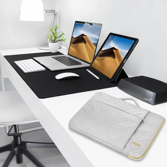 Alt view image 6 of 7 - 360° Protective 15-15.6 Inch Laptop Sleeve Case for Acer HP Dell ASUS Laptop, Acer Aspire 15, HP Pavilion/Envy 15, Dell Inspiron 15, ThinkPad/IdeaPad 15, ASUS Zenbook Computer Bag, Space Gray