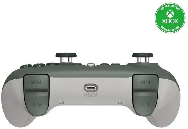 Alt view image 2 of 7 - 8BitDo Ultimate C Wired Controller for Xbox with Hall Effect Joysticks and Triggers, RGB Lighting Fire Ring, Compatible with Xbox Series X|S, Xbox One, Windows 10/11- Officially Licensed (Dark Green)