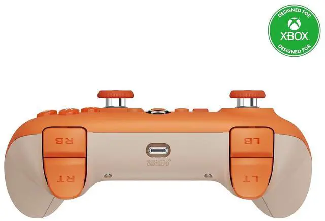Alt view image 3 of 7 - 8BitDo Ultimate C Wired Controller for Xbox with Hall Effect Joysticks and Triggers, RGB Lighting Fire Ring, Compatible with Xbox Series X|S, Xbox One, Windows 10/11- Officially Licensed (Orange)