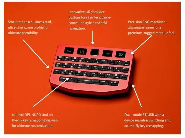 Alt view image 6 of 7 - The Ultimate Handheld Keyboard