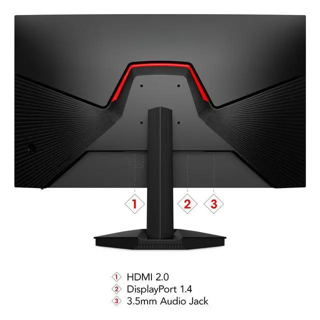 Alt view image 4 of 7 - KOORUI 27" 1440p 240Hz,WQHD 2560 x 1440 PC Computer Monitor 1ms, Adaptive Sync, HDR10, DCI-P3 90%, DisplayPort, HDMI, Tilt Adjustability, Black - GN05
