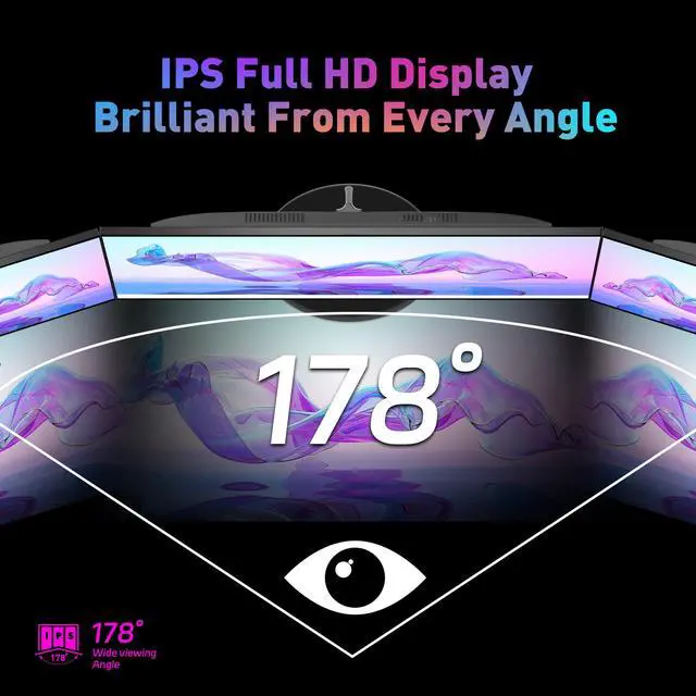 Alt view image 3 of 7 - 24" IPS FHD 100Hz Gaming Monitor, 1ms FreeSync & G-Sync, HDMI 2.0/DP 1.2, VESA 75x75, Low-Blue Light