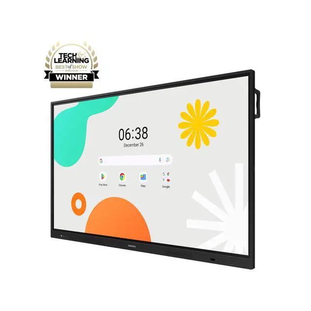 Alt view image 2 of 7 - 75" Interactive Display Touch Screen Whiteboard, Compatible with Android Devices, EDLA Certified, OPS Slot, Smart Wireless Sharing LH75WAFWLGCXZA
