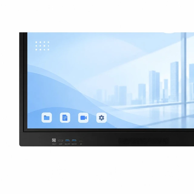 Alt view image 3 of 7 - Open-Box 75" Interactive Touch Screen Whiteboard, Android OS, EDLA Certified, OPS Slot & Smart Wireless Sharing LH75WAFWLGCXZA