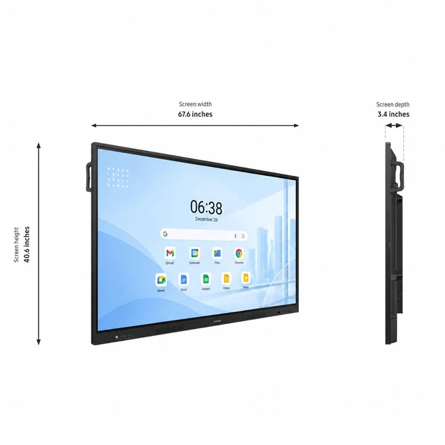 Alt view image 2 of 7 - Open-Box 75" Interactive Touch Screen Whiteboard, Android OS, EDLA Certified, OPS Slot & Smart Wireless Sharing LH75WAFWLGCXZA